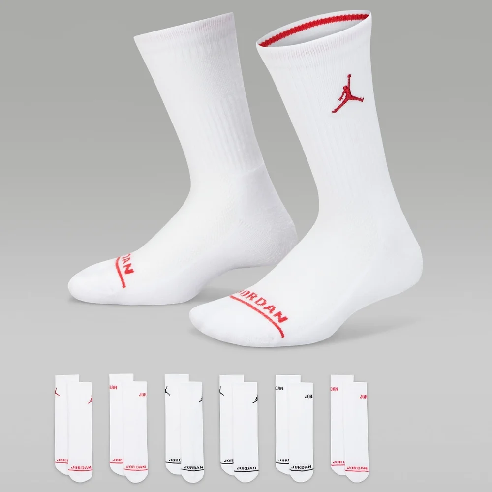 Air Jordan Legend 6 Pack Cushioned Socks. Brand New. Big Kids 5y - 7y.